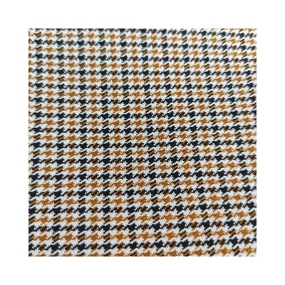 Tecido de verificação suave de fios tingidos Houndstooth 100% Poliéster
