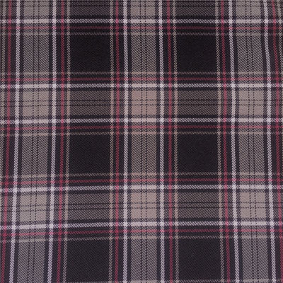 Tecido de rede de quatro cores de fios de poliéster tingidos de twill para roupas de senhoras